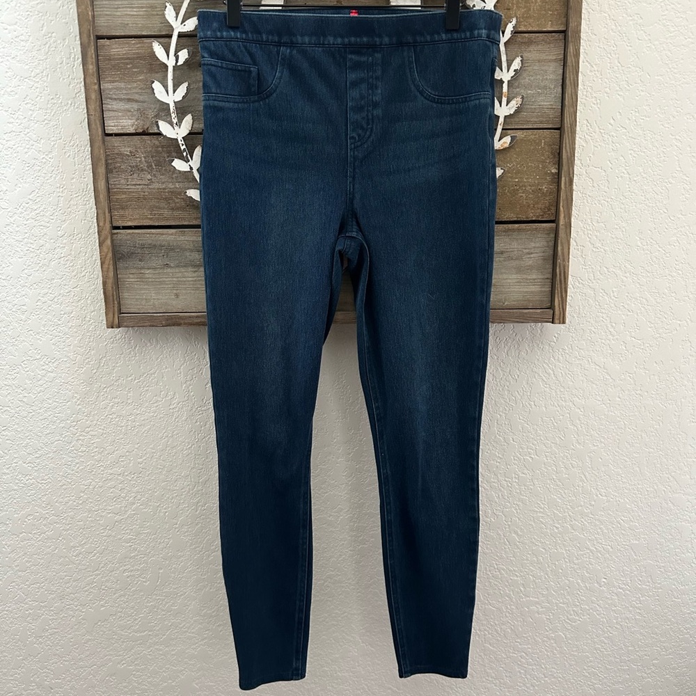 Spanx Jeanish Legging dark blue ladies size Large‎